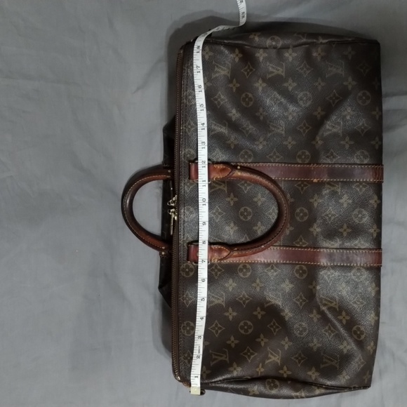 LOUIS VUITTON BROWN MONOGRAM LV BOSTON BAG SATCHEL LARGE BAG ~AUTHENTIC - Picture 16 of 16